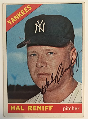 Hal Reniff (d. 2004) Signed Autographed 1966 Topps Baseball Card - New York Yankees