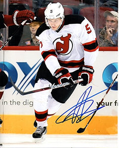 Adam Larsson Signed Autographed Glossy 8x10 Photo New Jersey Devils - COA Matching Holograms