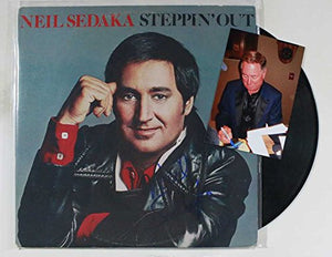 Neil Sedaka Signed Autographed "Steppin' Out" Record Album - COA Matching Holograms