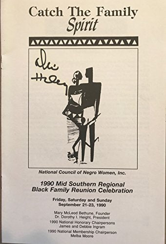 Alex Haley (d. 1992) Signed Autographed 1990 Black Family Reunion Program - COA Matching Holograms