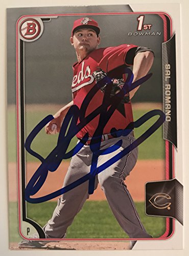 Sal Romano Signed Autographed 2015 Bowman 1st Card Baseball Card - Cincinnati Reds