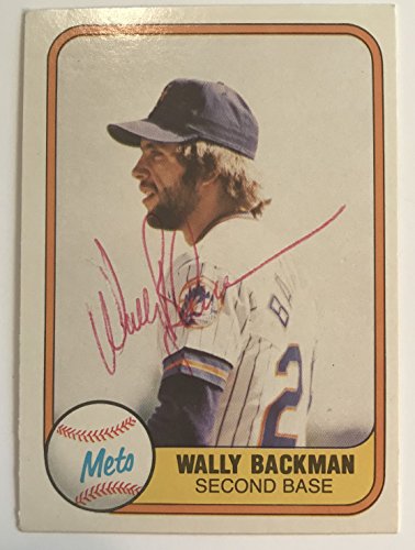 Wally Backman Signed Autographed 1981 Fleer Baseball Card - New York Mets