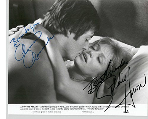 Goldie Hawn & Armand Assante Signed Autographed 