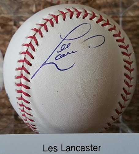 Les Lancaster Signed Autographed Official Major League (OML) Baseball - COA Matching Holograms