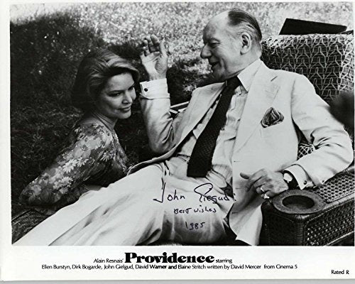 John Gielgud (d. 2000) Signed Autographed Vintage Glossy 8x10 Photo - COA Matching Holograms