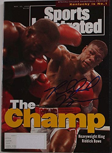 Riddick Bowe Signed Autographed Complete 