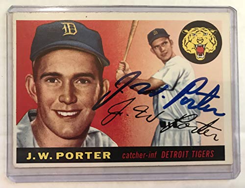 J.W. Porter Signed Autographed 1954 Topps Baseball Card - Detroit Tigers