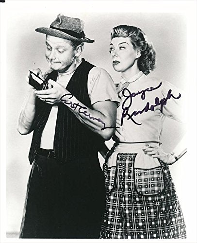 Art Carney & Joyce Randolph Signed Autographed 