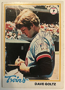 Dave Goltz Signed Autographed 1978 Topps Baseball Card - Minnesota Twins