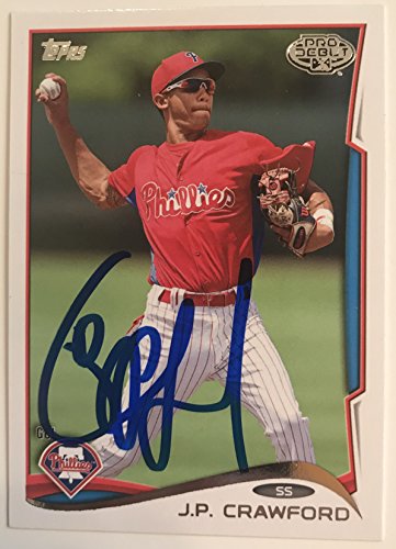 J.P. Crawford Signed Autographed 2014 Topps Debut Baseball Card - Philadelphia Phillies