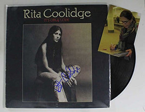 Rita Coolidge Signed Autographed "It's Only Love" Record Album - COA Matching Holograms