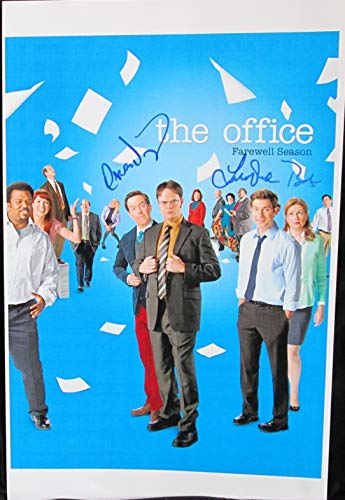 Oscar Nunez & Leslie David Baker Signed Autographed 'The Office' Glossy 11x17 Movie Poster - COA Matching Holograms