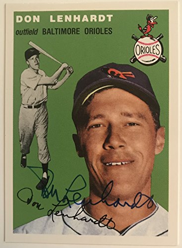 Don Lenhardt (d. 2014) Signed Autographed 1953 Topps Archives Baseball Card - Baltimore Orioles