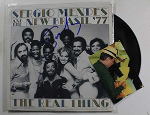 Sergio Mendes Signed Autographed "The Real Thing" Record Album - COA Matching Holograms