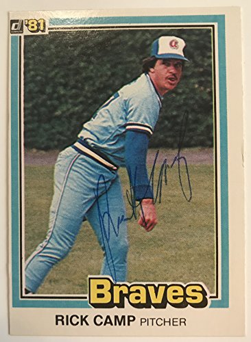 Rick Camp (d. 2013) Signed Autographed 1981 Donruss Baseball Card - Atlanta Braves