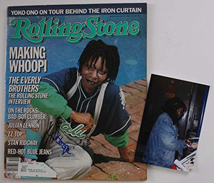 Whoopi Goldberg Signed Autographed Complete "Rolling Stone" Magazine - COA Matching Holograms