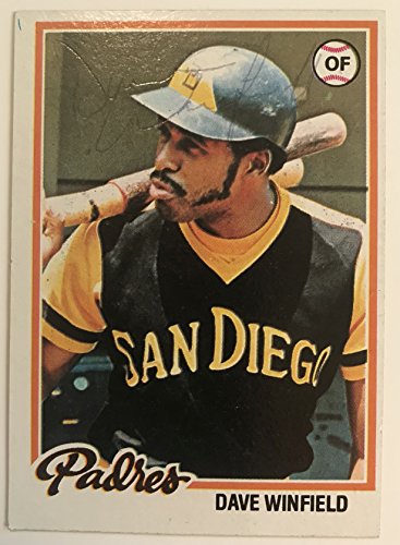 Dave Winfield Signed Autographed 1978 Topps Baseball Card - San Diego Padres