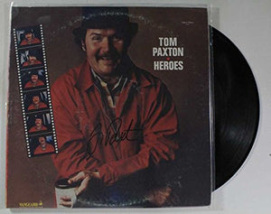 Tom Paxton Signed Autographed "Heroes" Record Album - COA Matching Holograms
