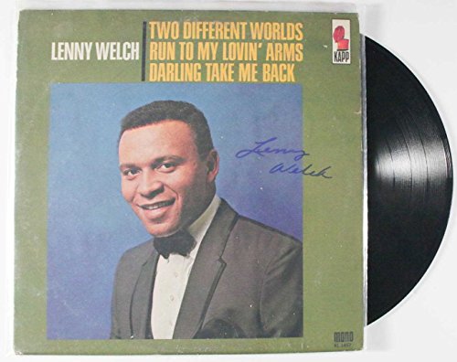 Lenny Welch Signed Autographed 