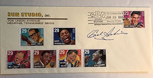 Carl Perkins (d. 1998) Signed Autographed Sun Studio First Day Cover FDC - COA Matching Holograms