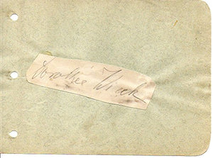 Dorothea Wieck (d. 1986) Signed Autographed Vintage Clip On a 1930's Autograph Page