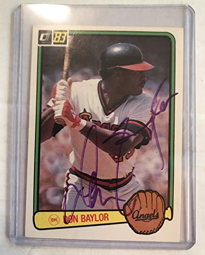 Don Baylor (d. 2017) Signed Autographed 1983 Donruss Baseball Card - California Angels