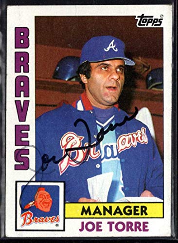 Joe Torre Signed Autographed 1984 Topps Baseball Card - Atlanta Braves
