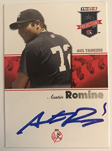 Austin Romine Signed Autographed 2008 Tristar Reflections Baseball Card - New York Yankees