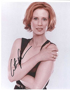 Cynthia Nixon Signed Autographed "Sex and the City" Glossy 8x10 Photo - COA Matching Holograms