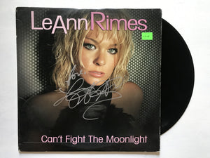 LeAnn Rimes Signed Autographed "Can't Fight the Moonlight" Record Album - COA Matching Holograms