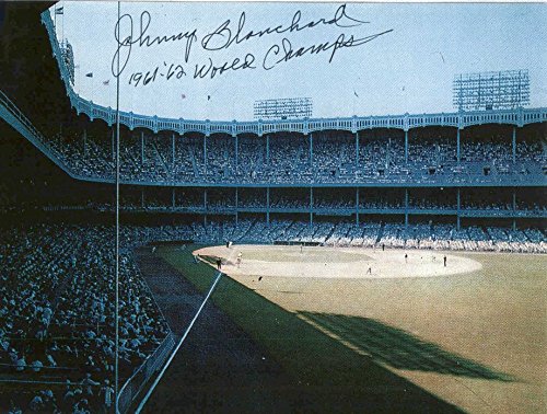 Johnny Blanchard (d. 2009) Signed Autographed Glossy 8x10 Photo - New York Yankees