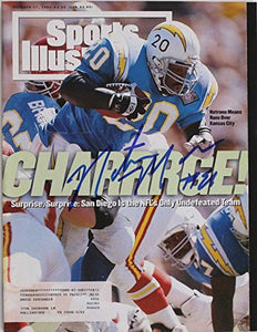 Natrone Means Signed Autographed Complete "Sports Illustrated" Magazine - COA Matching Holograms