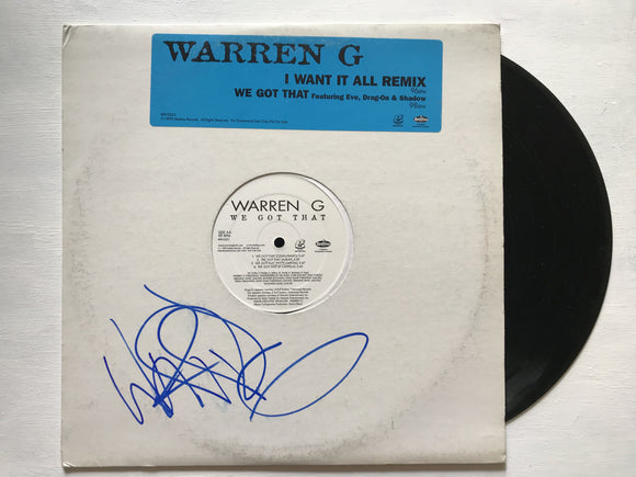 Warren G Signed Autographed 