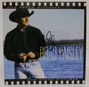 Brad Paisley Signed Autographed "Who Needs Pictures" 12x12 Promo Photo - COA Matching Holograms