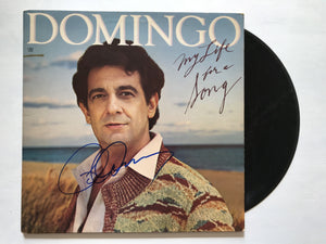 Placido Domingo Signed Autographed "My Life For a Song" Record Album - COA Matching Holograms