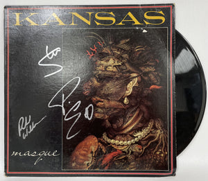 Kansas Band Signed Autographed "Masque" Record Album - COA Matching Holograms
