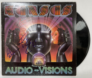 Kansas Band Signed Autographed "Audio Visions" Record Album - COA Matching Holograms