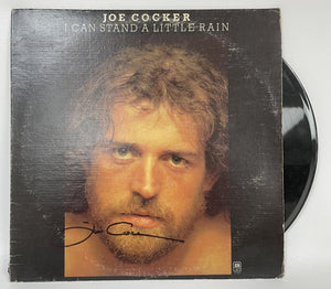 Joe Cocker (d. 2014) Signed Autographed "I Can Stand a Little Rain" Record Album - COA Matching Holograms