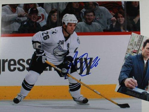 Martin St. Louis Autographed 11x14 Photo Tampa Bay Lightning - COA Matching Holograms