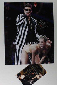Robin Thicke Signed Autographed 11x14 Photo Twerking w/ Miley Cyrus - COA Matching Holograms
