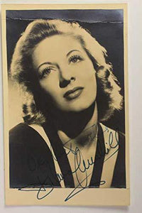 Diana Churchill (d. 1963) Signed Autographed Vintage Photo Postcard - COA Matching Holograms