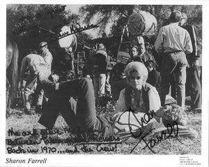 Sharon Farrell Signed Autographed Glossy 8x10 Photo Pictured w/ Steve McQueen - COA Matching Holograms