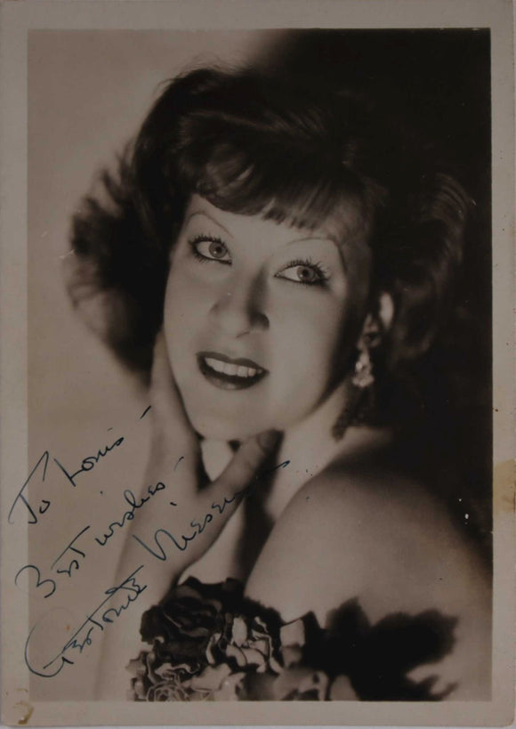 Gertrude Niesen (d. 1975) Signed Autographed Vintage Glossy 5x7 Photo - COA Matching Holograms
