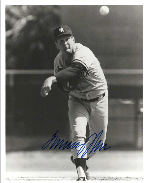 Tommy John Signed Autographed Glossy 8x10 Photo New York Yankees - COA Matching Holograms