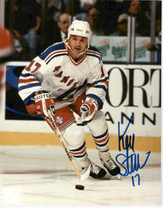 Kevin Stevens Signed Autographed Glossy 8x10 Photo - New York Rangers