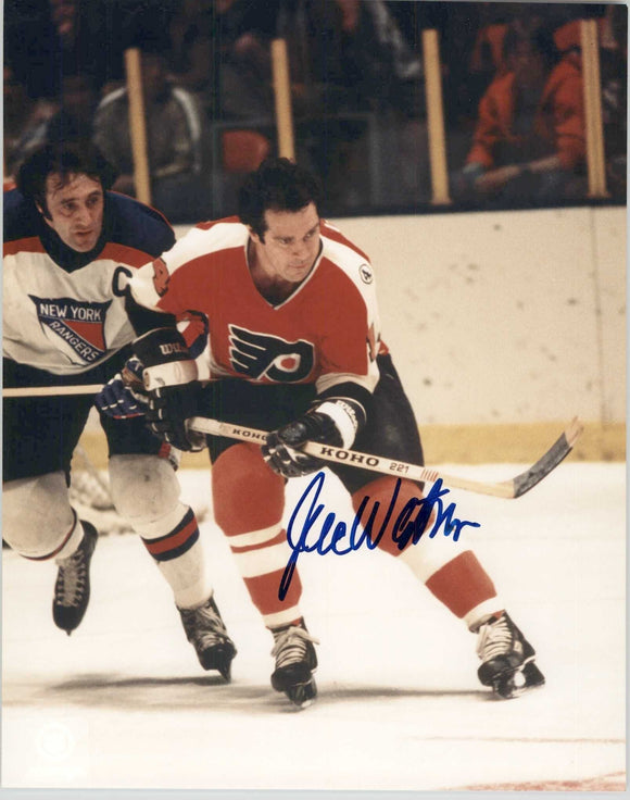 Joe Watson Signed Autographed Glossy 8x10 Photo - Philadelphia Flyers