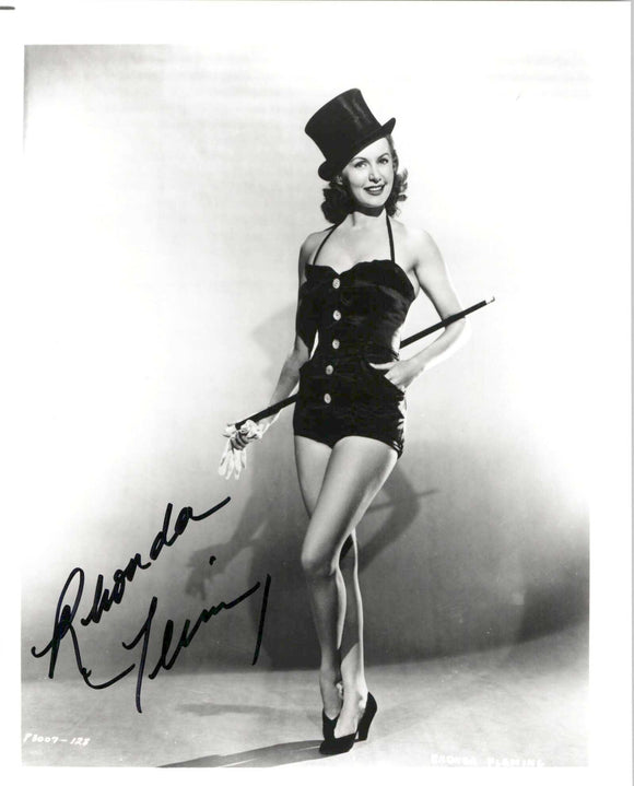 Rhonda Fleming Signed Autographed Glossy 8x10 Photo - COA Matching Holograms
