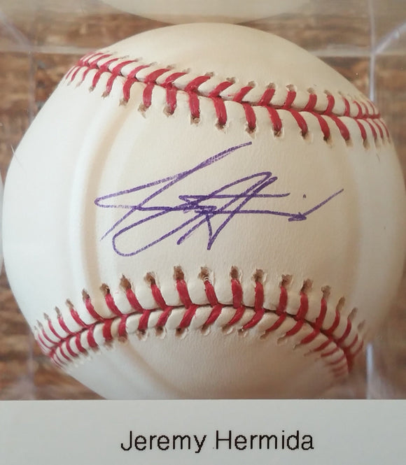 Jeremy Hermida Signed Autographed Official Major League (OML) Baseball - COA Matching Holograms