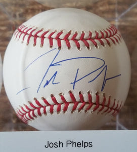 Josh Phelps Signed Autographed Official Major League (OML) Baseball - COA Matching Holograms
