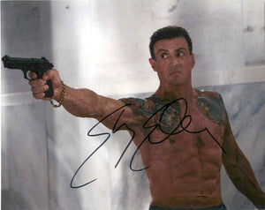 Sylvester Stallone Signed Autographed Glossy 8x10 Photo - COA Matching Holograms